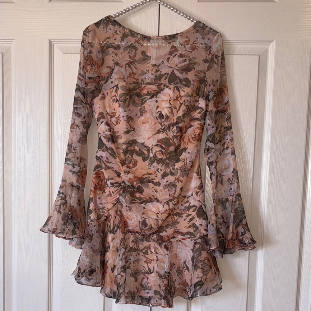 Here comes the Sun Floral Long Sleeve Dress